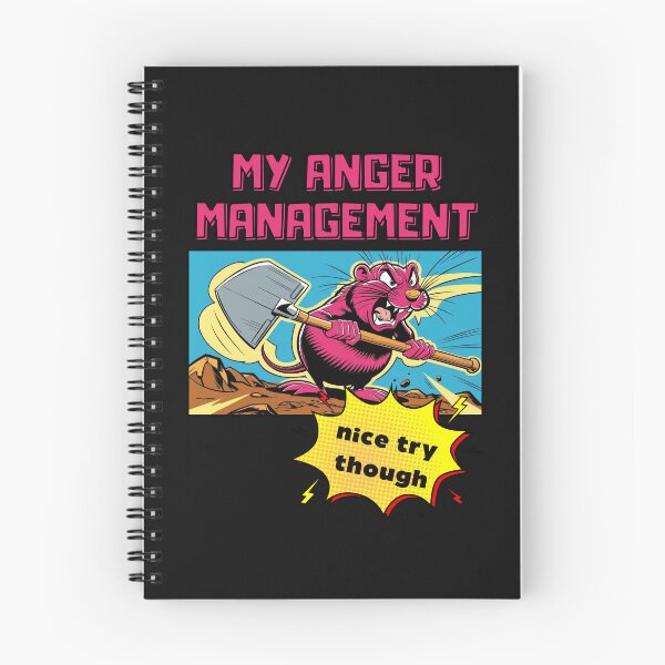 Item preview, My anger management issue, comic style angry rat designed and sold by coloursforkids.