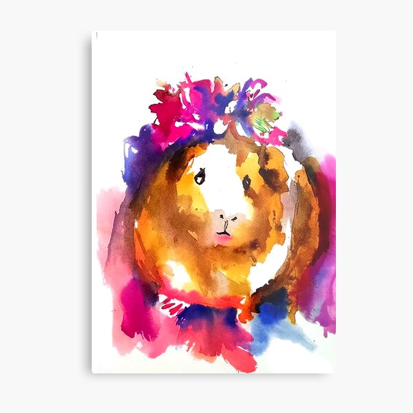 Guinea Pig in the Spring Metal Print