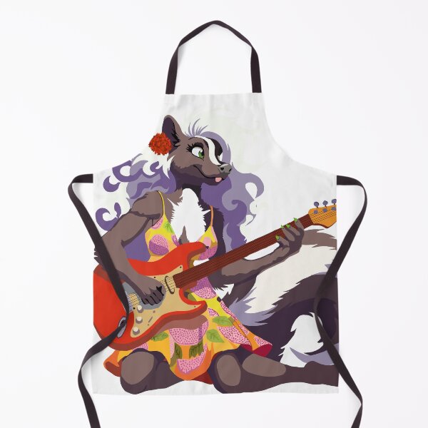 Item preview, Dragon Fruit Enthusiast, Guitar Playing Skunk Woman designed and sold by KlakkDrawsStuff.
