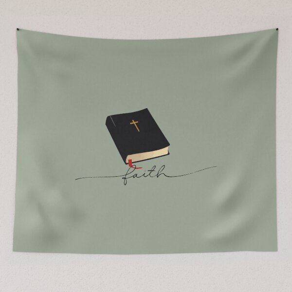 Item preview, Holy Bible Design with Faith Typography designed and sold by Our Bible Journey.