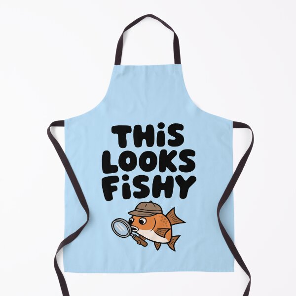 Item preview, This Looks Fishy! Cute Detective Fish Pun designed and sold by PMCreative.