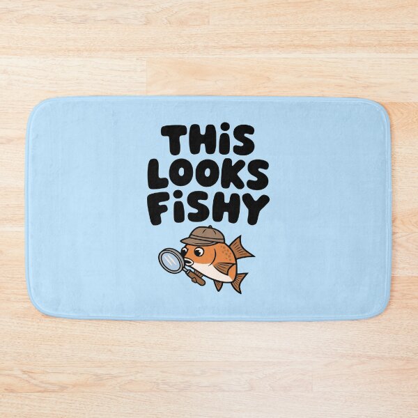 Item preview, This Looks Fishy! Cute Detective Fish Pun designed and sold by PMCreative.