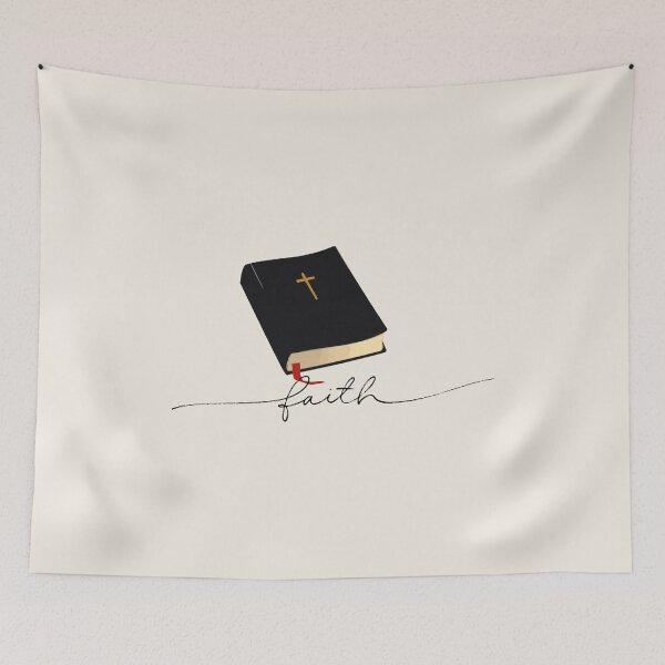 Item preview, Holy Bible Design with Faith Typography designed and sold by Our Bible Journey.