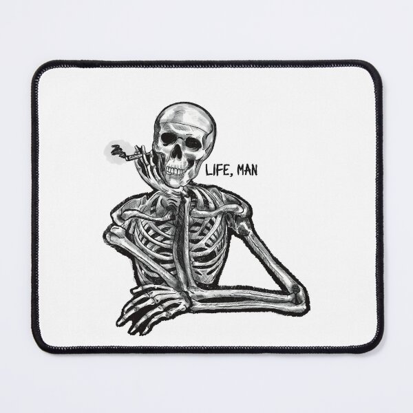 Item preview, Smoking skeleton designed and sold by LovaLovaPrint.