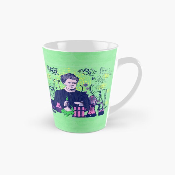 Item preview, Maria Skłodowska-Curie in green and pink; pastel; Radiant minds designed and sold by Drawmecute.