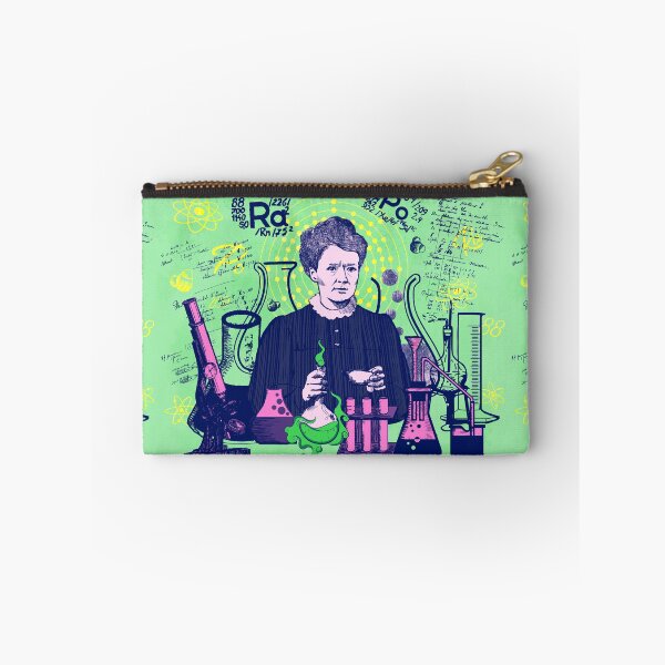 Item preview, Maria Skłodowska-Curie in green and pink; pastel; Radiant minds designed and sold by Drawmecute.