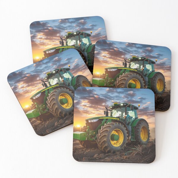 Item preview,  Sunset over a Tractor designed and sold by EndOfRainbowArt.