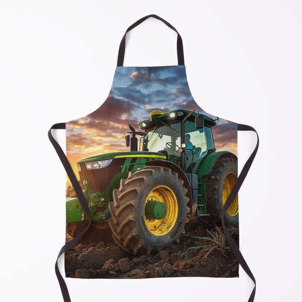 Item preview, Sunset over a Tractor designed and sold by EndOfRainbowArt.
