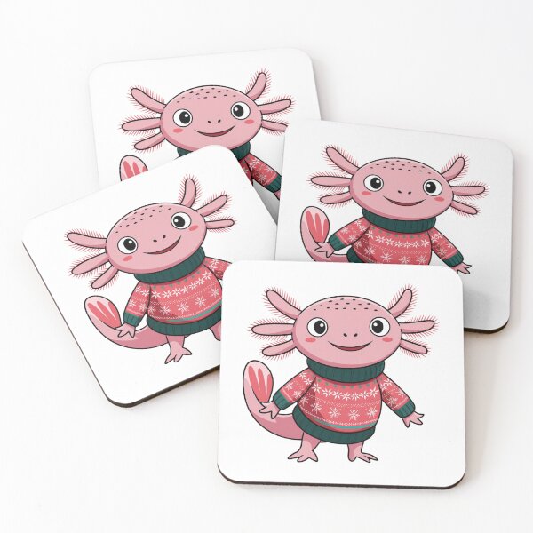 Item preview,  Happy Axolotl in an Ugly Sweater,  Aksoltl Likes Christmas, Axolotl in a Christmas Ugly Sweater designed and sold by KolorellaS.