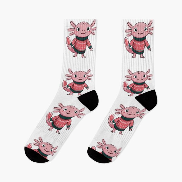 Item preview,  Happy Axolotl in an Ugly Sweater,  Aksoltl Likes Christmas, Axolotl in a Christmas Ugly Sweater designed and sold by KolorellaS.