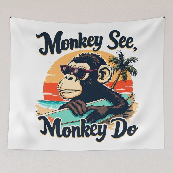 Item preview, Monkey see monkey do designed and sold by VividDripCo.