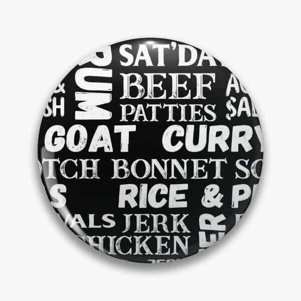 Item preview, Jamaican Food Typographic Pattern designed and sold by HotHibiscus.