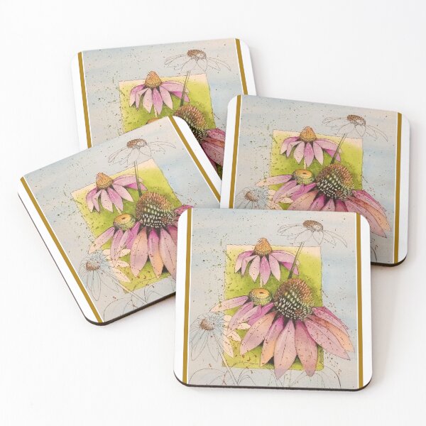 Item preview, My Garden Pink Coneflower designed and sold by PauletteT.