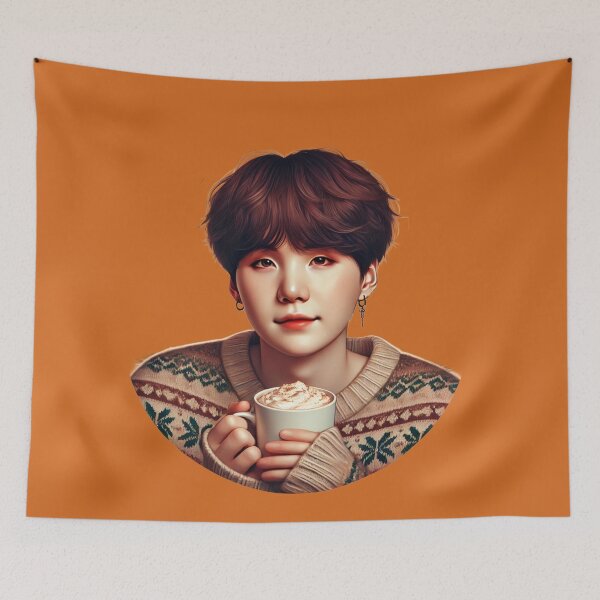 Item preview, Suga’s Cozy Holiday Vibes | BTS Hot Chocolate Art designed and sold by DEEPDesignsART.