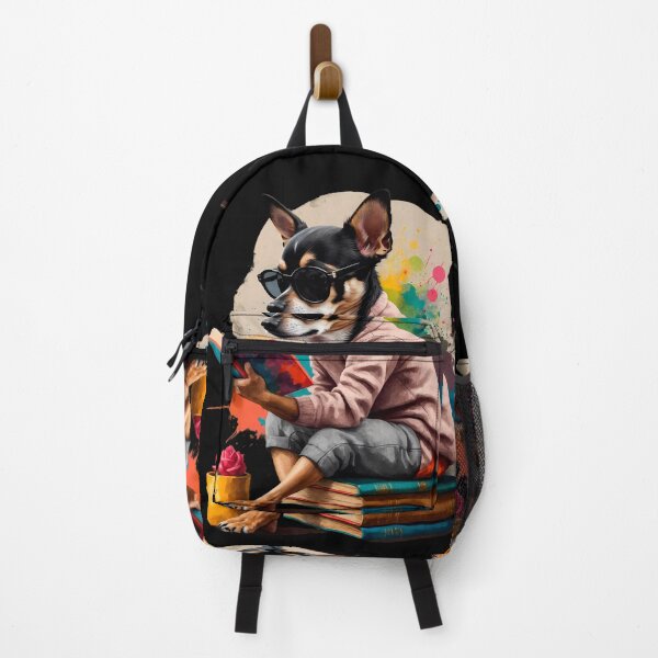 Item preview, Chihuahua dog reading books designed and sold by Furrifico.