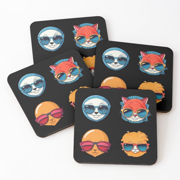 Item preview, Cool Animals Sunglasses | Sticker Pattern | Retro Collection designed and sold by monkeybusiness.pt.