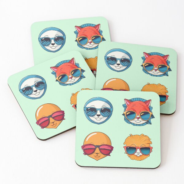 Item preview, Cool Animals Sunglasses | Sticker Pattern | Retro Collection designed and sold by monkeybusiness.pt.
