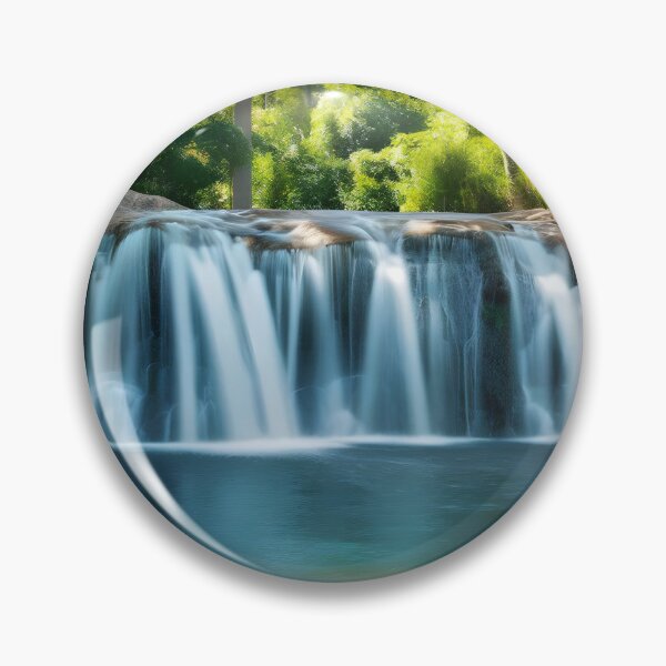 Item preview, waterfall in the green forest or green jungle 1 designed and sold by AA-designstore.