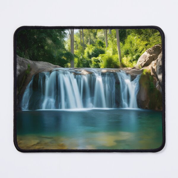 Item preview, waterfall in the green forest or green jungle 1 designed and sold by AA-designstore.