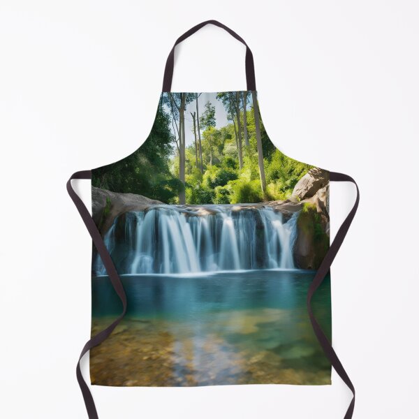 Item preview, waterfall in the green forest or green jungle 1 designed and sold by AA-designstore.