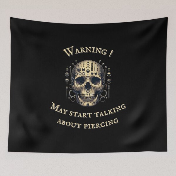 Item preview, Warning: May Start Talking About Piercing designed and sold by Ver-Payah.
