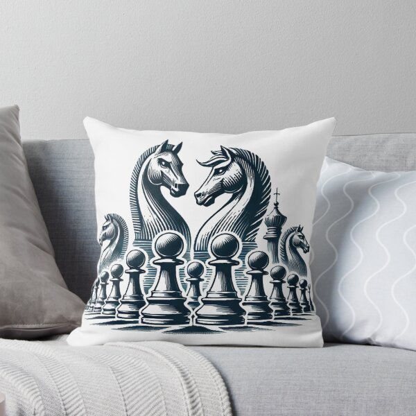 Item preview, Chess set, home decor, black and white art designed and sold by nicnacc.
