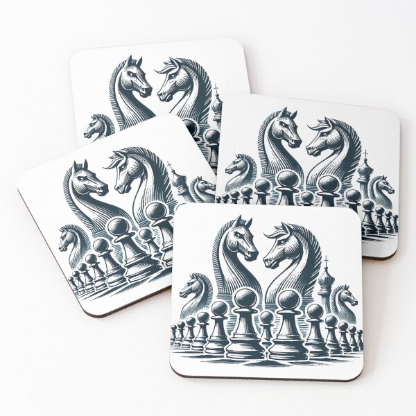 Item preview, Chess set, home decor, black and white art designed and sold by nicnacc.