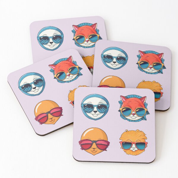 Item preview, Cool Animals Sunglasses | Sticker Pattern | Retro Collection designed and sold by monkeybusiness.pt.