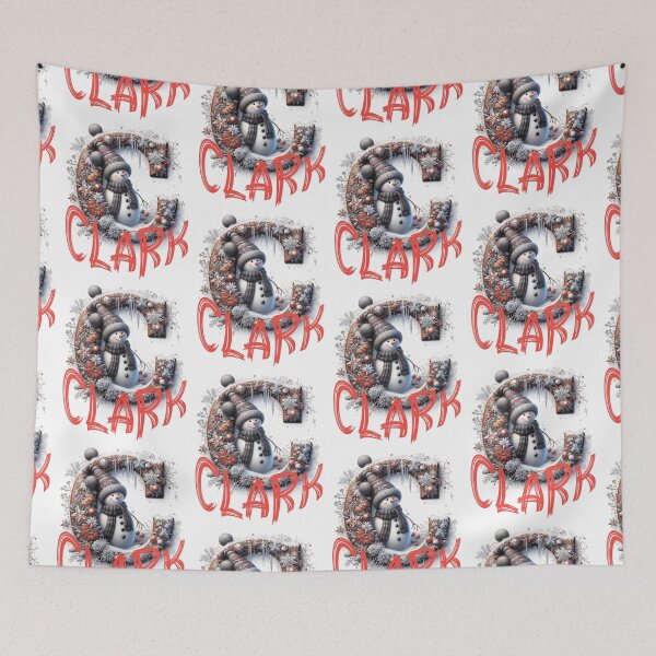 Item preview, Name Clark. My name is Clark. Winter initial. designed and sold by MagelliShop.