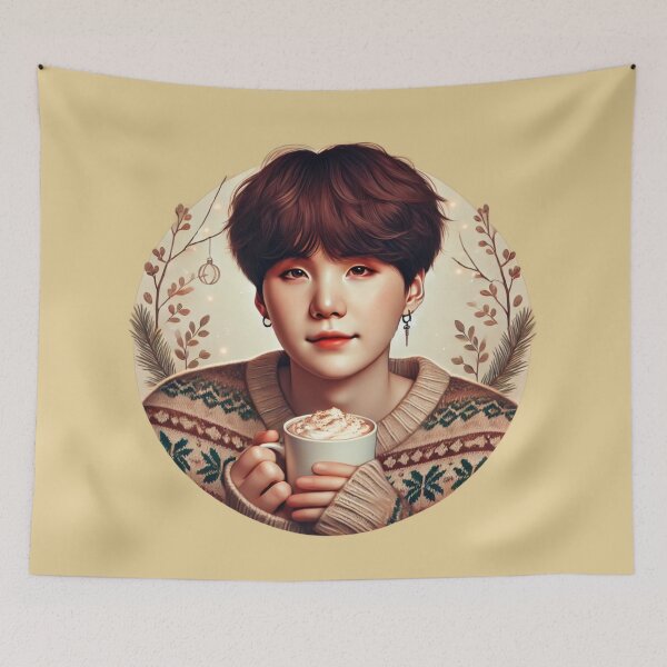Item preview, Copy of Suga’s Cozy Holiday Vibes | BTS Hot Chocolate Art designed and sold by DEEPDesignsART.