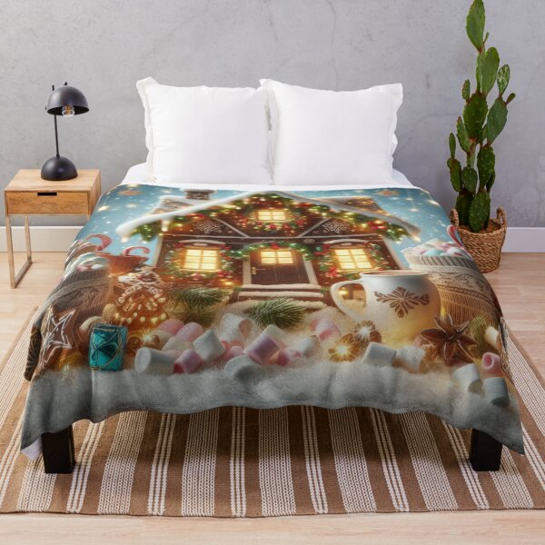 Item preview, Christmas House with desserts ,Christmas house,Christmas art designed and sold by Expressions-Sel.