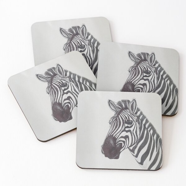Item preview, Majestic Zebra Head Sketch designed and sold by PhotiniaART.