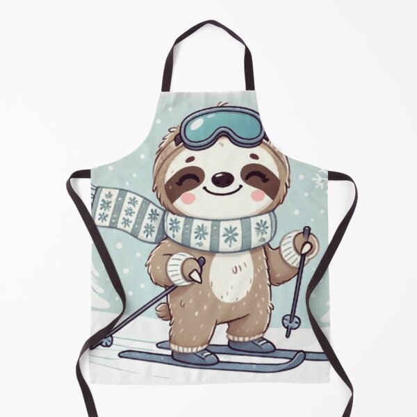 Item preview, Cute Sloth Skiing designed and sold by ArtQueen777.