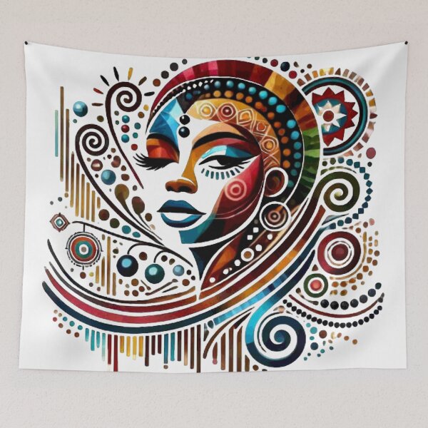 Item preview, Kwanzaa Blessings African American Celebration Black Woman Seven Principles  designed and sold by Creat-Des.