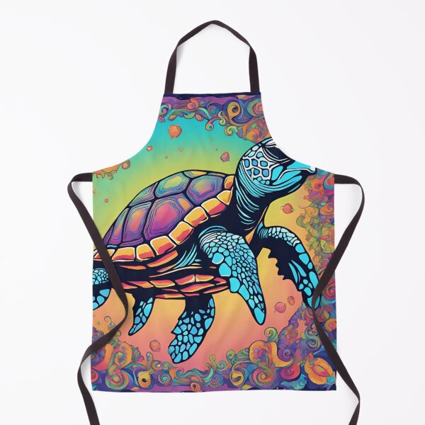 Item preview, Grumpy Psychedelic Sea Turtle designed and sold by TommyTsunami.