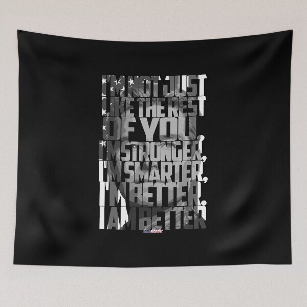 Item preview, Homelander Quote Art Patriotic Black and White designed and sold by Enea Kelo.