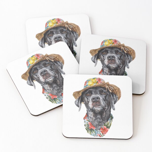 Item preview, Floral summer dog designed and sold by Pattern Heaven.