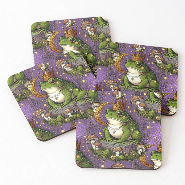 Item preview, Royal Frog King – Mystical Woodland Fantasy Design designed and sold by CritterManiaUK.