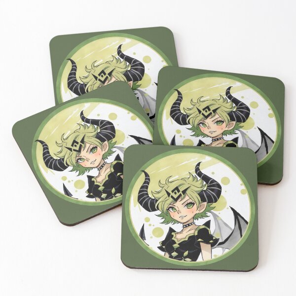 Item preview, Anime Demon Girl - Green Color Scheme designed and sold by Ravenmonkey  Designs.