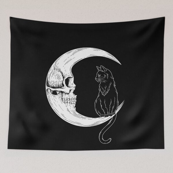 Item preview, Cat and Moon designed and sold by OniPicturesShop.