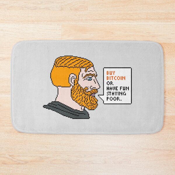 Item preview, Chad Face Buy Bitcoin Pixel Art designed and sold by CyberRex.
