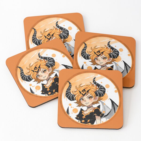 Item preview, Anime Demon Girl - Orange Color Scheme designed and sold by Ravenmonkey  Designs.