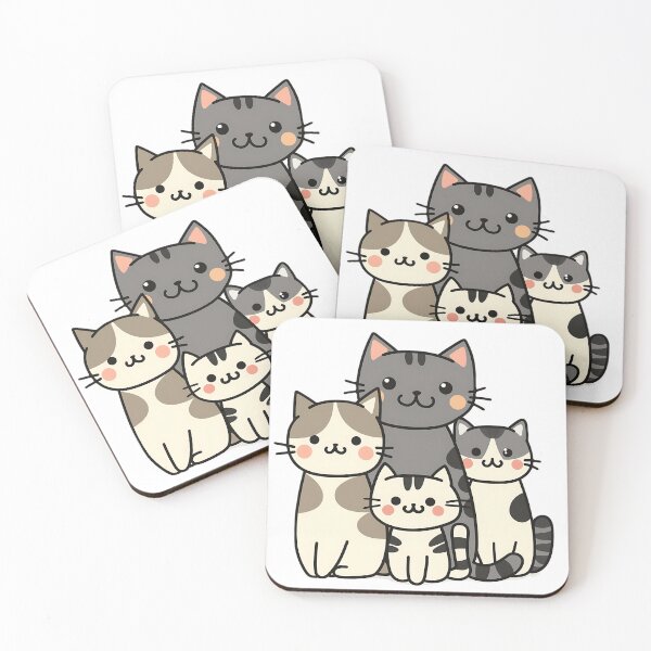 Item preview, For cat lovers, cat families designed and sold by Happy Shop.