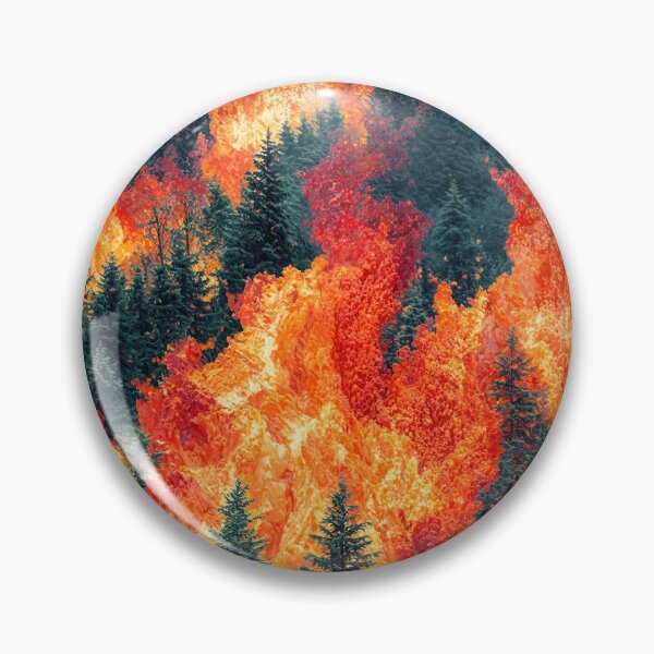 Item preview, A Forest on Fire - Oil Painting ablaze designed and sold by regnumsaturni.