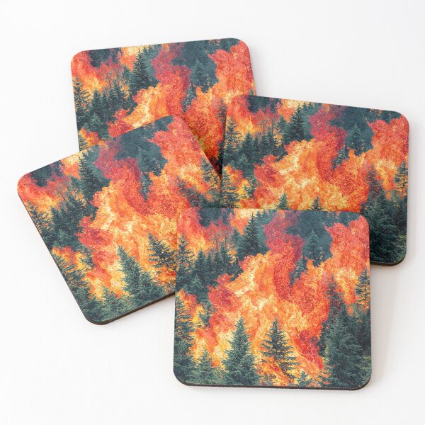 Item preview, A Forest on Fire - Oil Painting ablaze designed and sold by regnumsaturni.