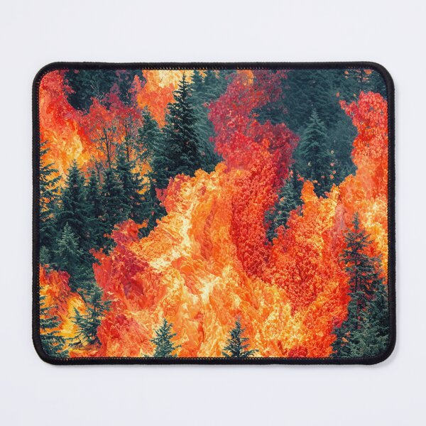 Item preview, A Forest on Fire - Oil Painting ablaze designed and sold by regnumsaturni.