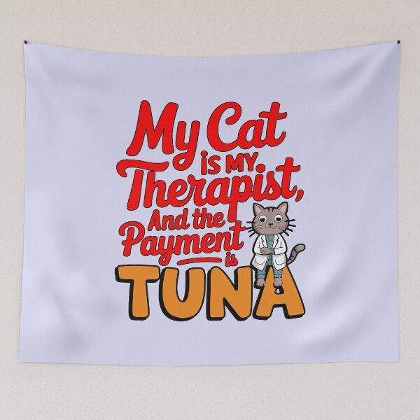 Item preview, My Cat is My Therapist Cat Day designed and sold by Amanda's Factory.