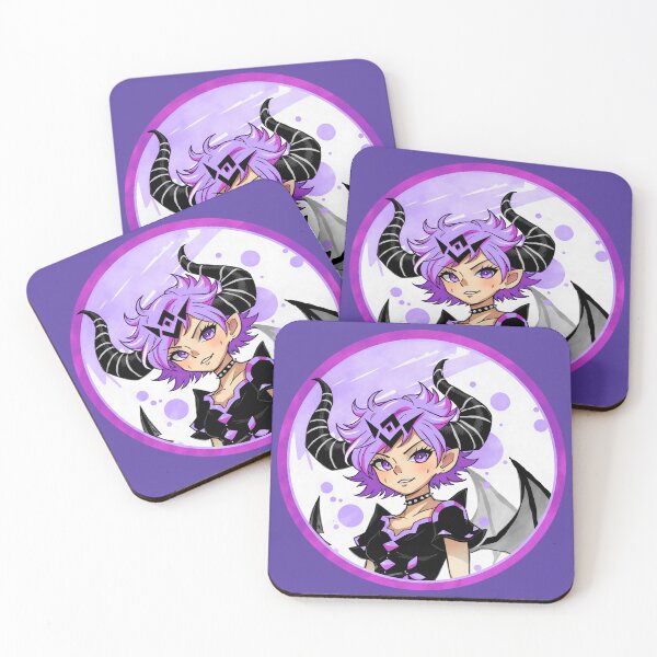 Item preview, Anime Demon Girl - Purple Color Scheme designed and sold by Ravenmonkey  Designs.