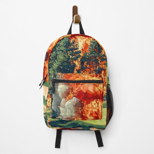 Item preview, Golf Course on Fire - Oil Painting designed and sold by regnumsaturni.