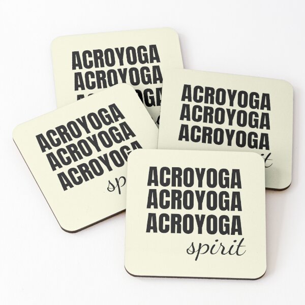 Item preview, Acroyoga Spirit - Minimalist Typography Design designed and sold by The High Hippo.